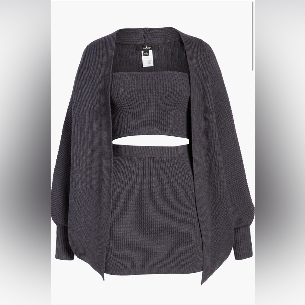 These Warm Feelings Knit Three-Piece Sweater Set